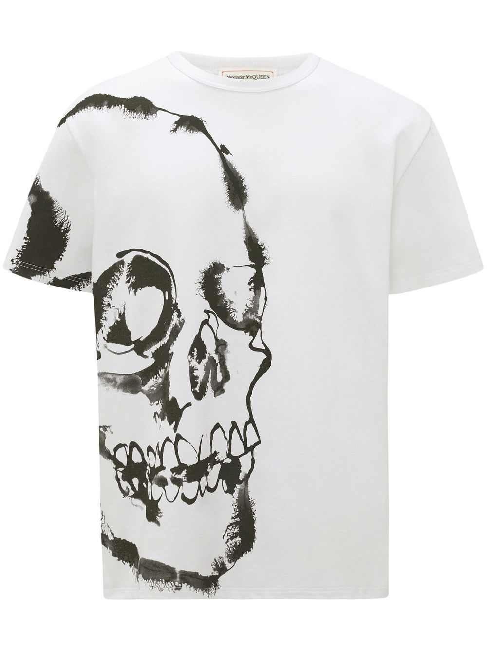 Alexander McQueen Watercolour Skull T-shirt - White von Alexander McQueen