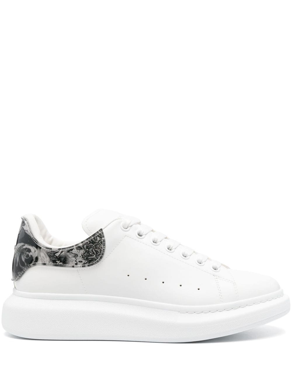 Alexander McQueen Wax Flower-print sneakers - White von Alexander McQueen