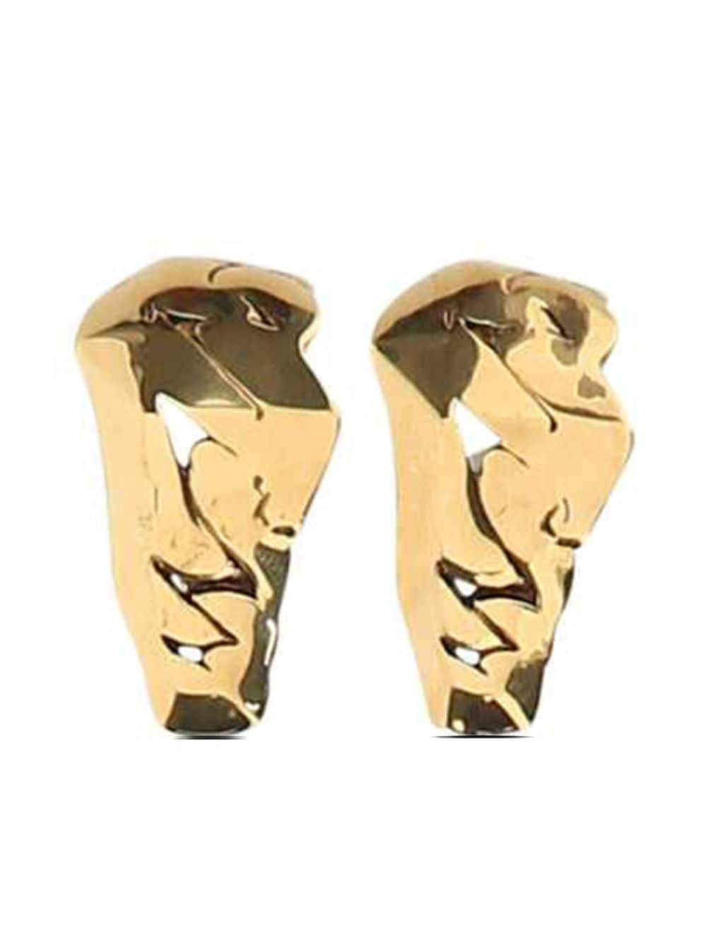 Alexander McQueen asymmetric earrings - Gold von Alexander McQueen