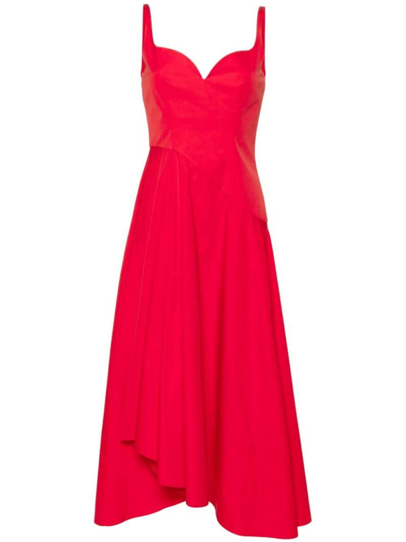 Alexander McQueen asymmetric flared midi dress von Alexander McQueen