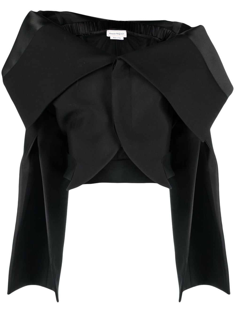 Alexander McQueen asymmetric wool jacket - Black von Alexander McQueen