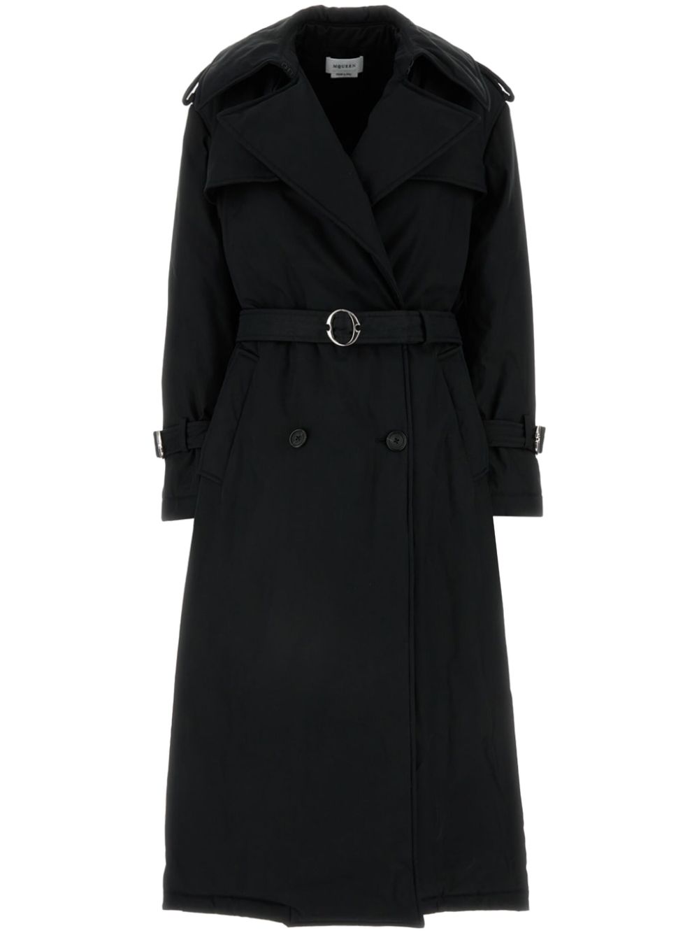 Alexander McQueen belted coat - Black von Alexander McQueen