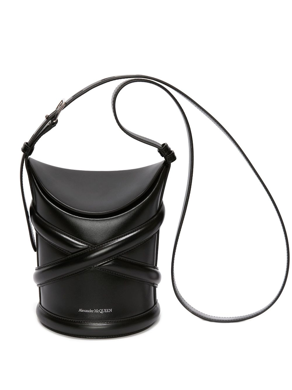 Alexander McQueen The Curve bucket bag - Black von Alexander McQueen