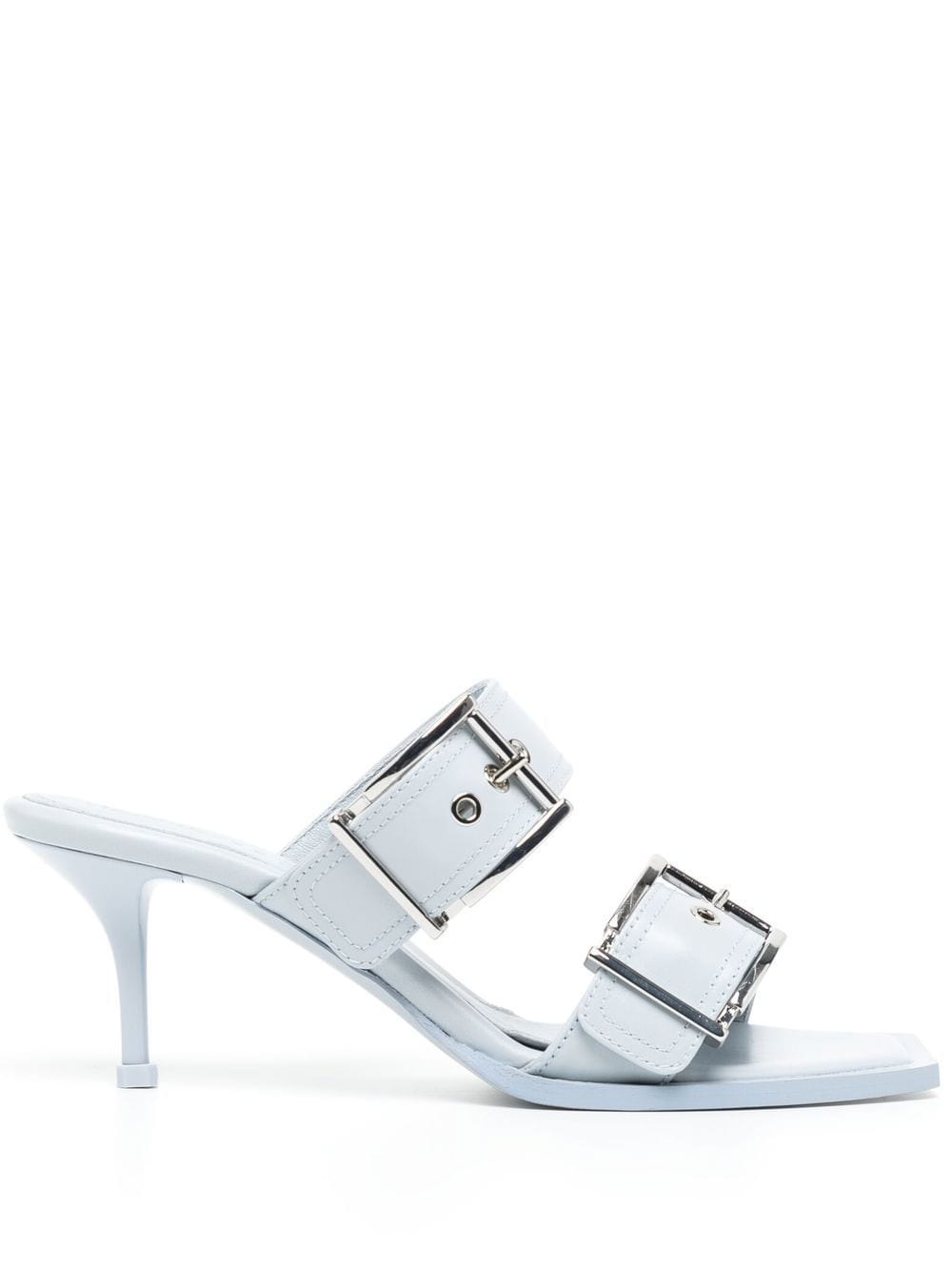 Alexander McQueen buckle-detail 60mm sandals - Blue von Alexander McQueen