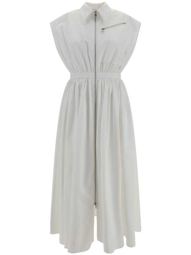 Alexander McQueen belted cotton shirtdress - White von Alexander McQueen