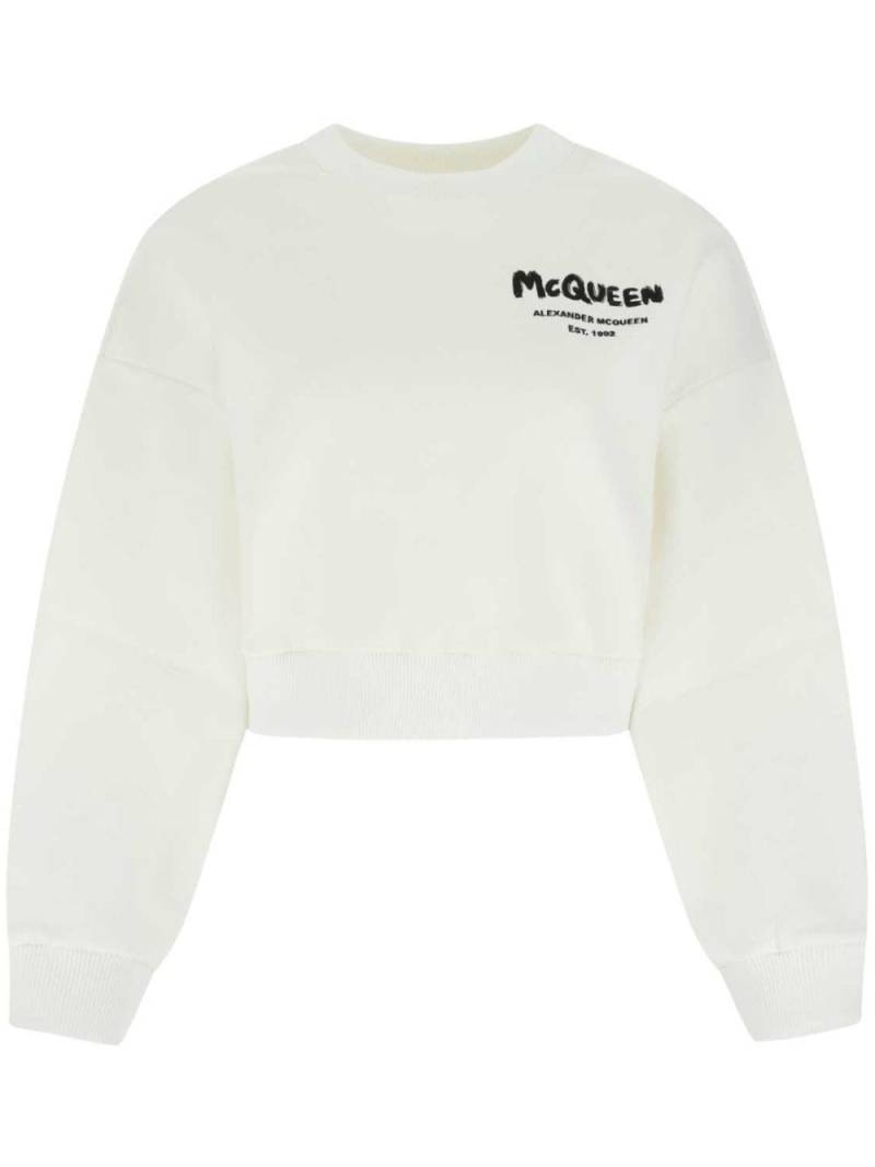 Alexander McQueen chest logo-print sweatshirt - White von Alexander McQueen