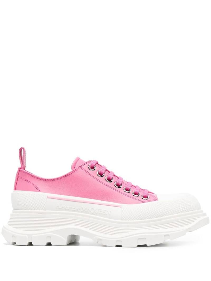 Alexander McQueen chunky platform lace-up sneakers - Pink von Alexander McQueen