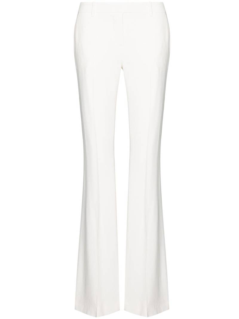 Alexander McQueen mid-rise flared trousers - White von Alexander McQueen