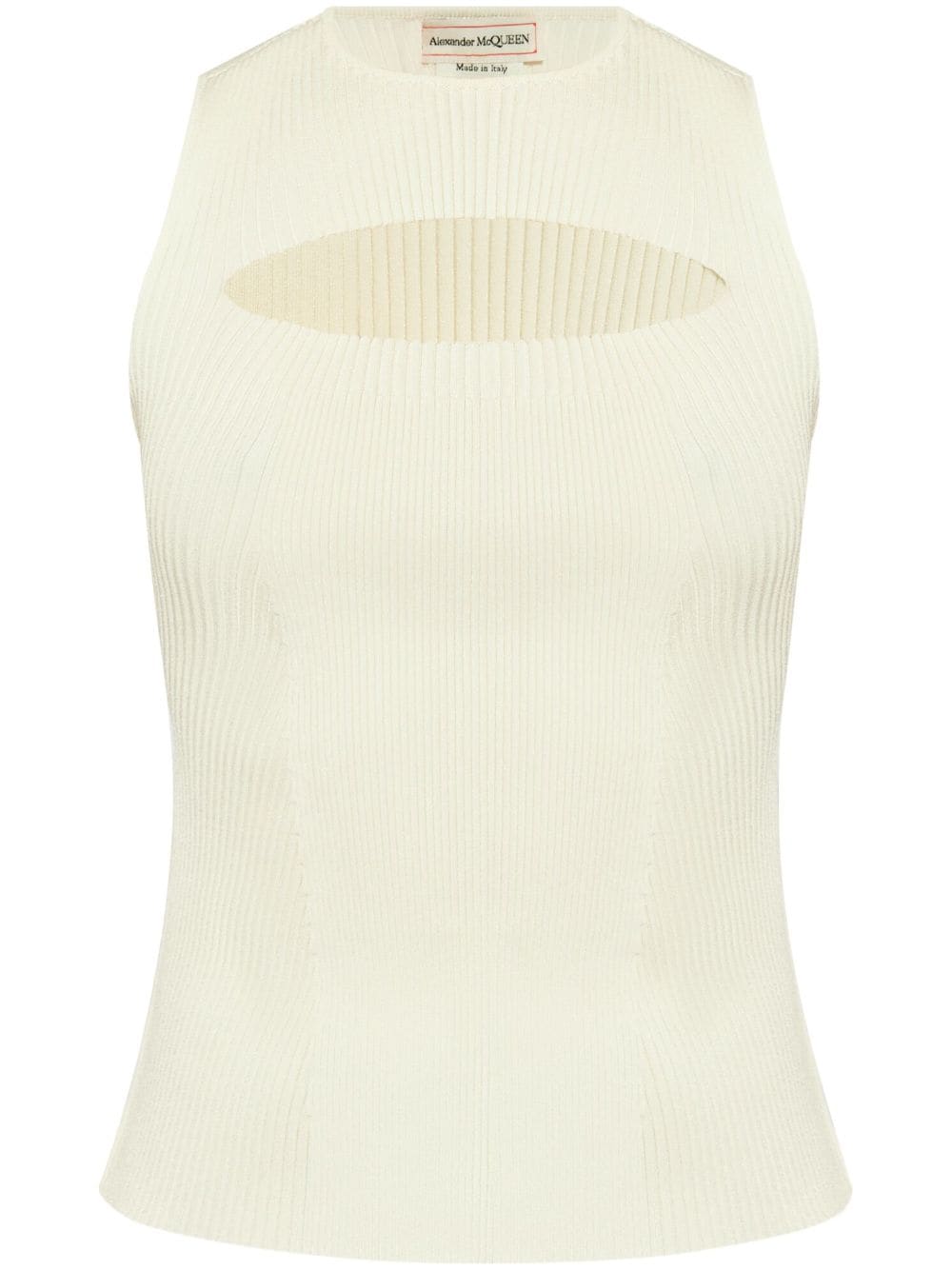 Alexander McQueen cropped top - Neutrals von Alexander McQueen