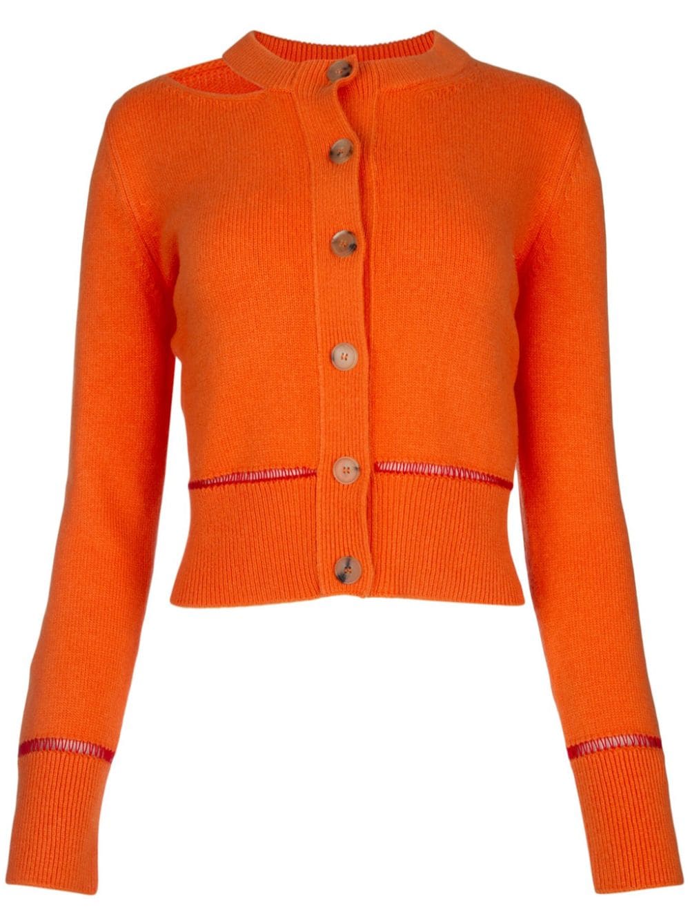 Alexander McQueen cut-out cardigan - Orange von Alexander McQueen