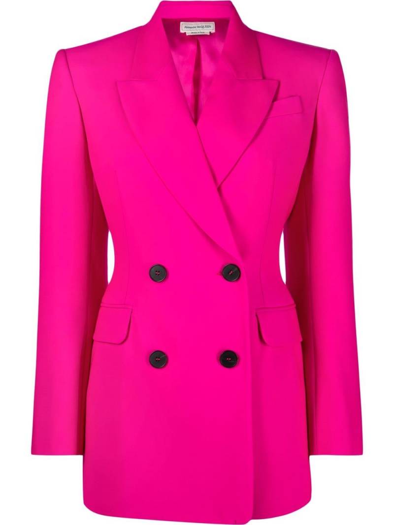 Alexander McQueen double-breasted blazer - Pink von Alexander McQueen