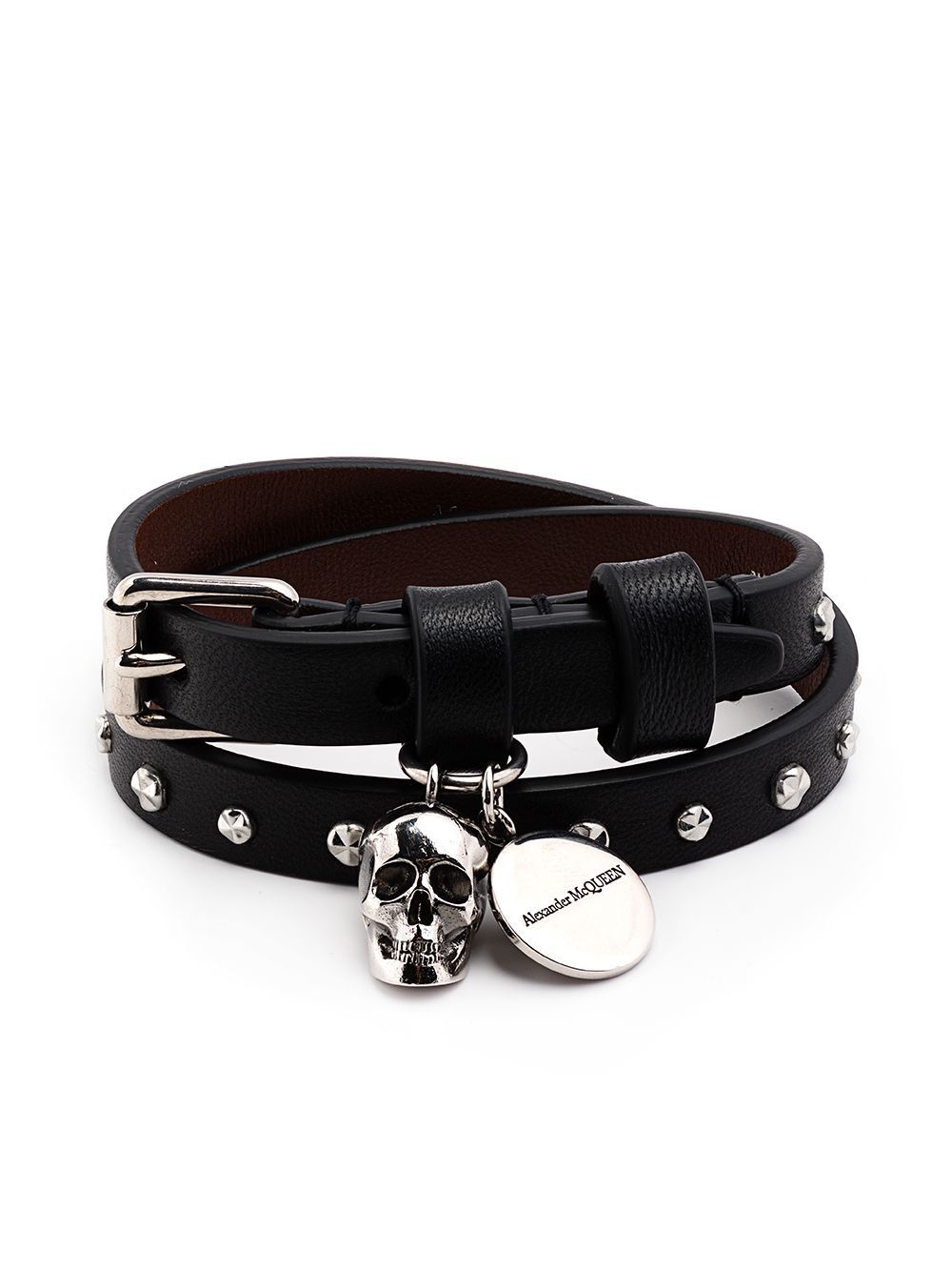 Alexander McQueen double wrap skull bracelet - Black von Alexander McQueen