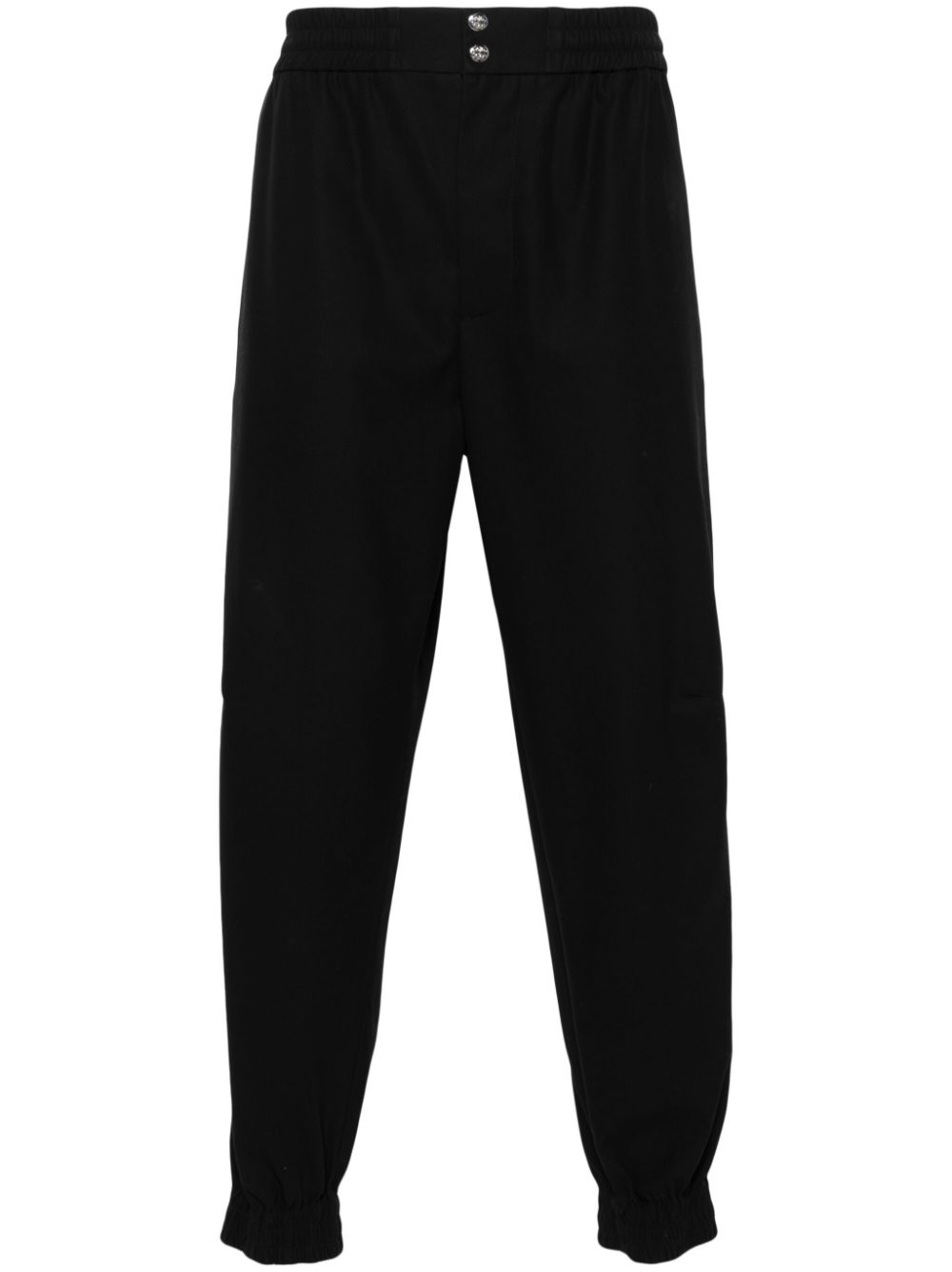 Alexander McQueen elasticated-waist tapered trousers - Black von Alexander McQueen