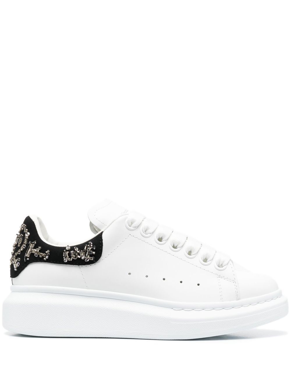 Alexander McQueen embellished low-top sneakers - White von Alexander McQueen