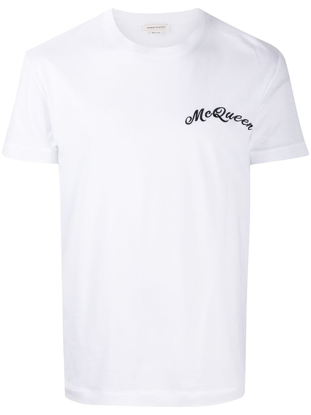 Alexander McQueen embroidered logo T-shirt - White von Alexander McQueen
