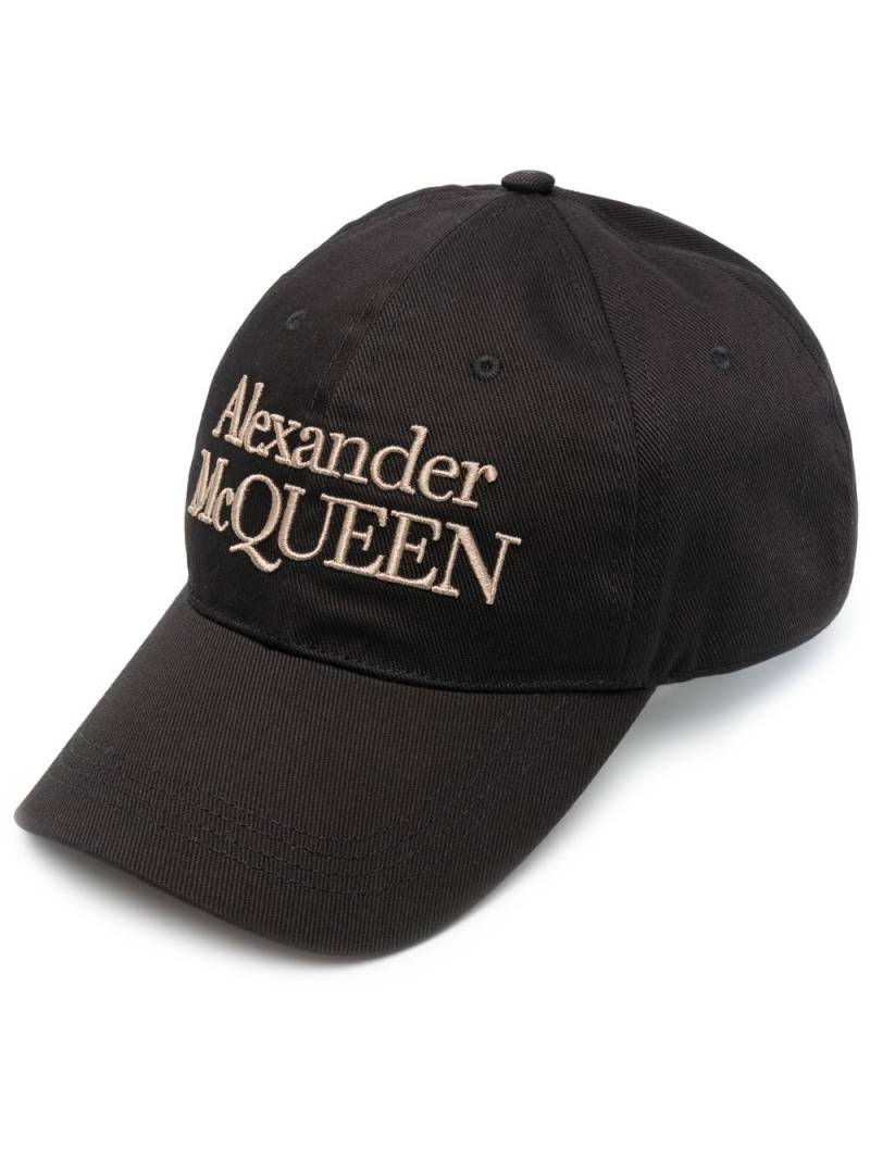 Alexander McQueen embroidered-logo baseball cap - Black von Alexander McQueen