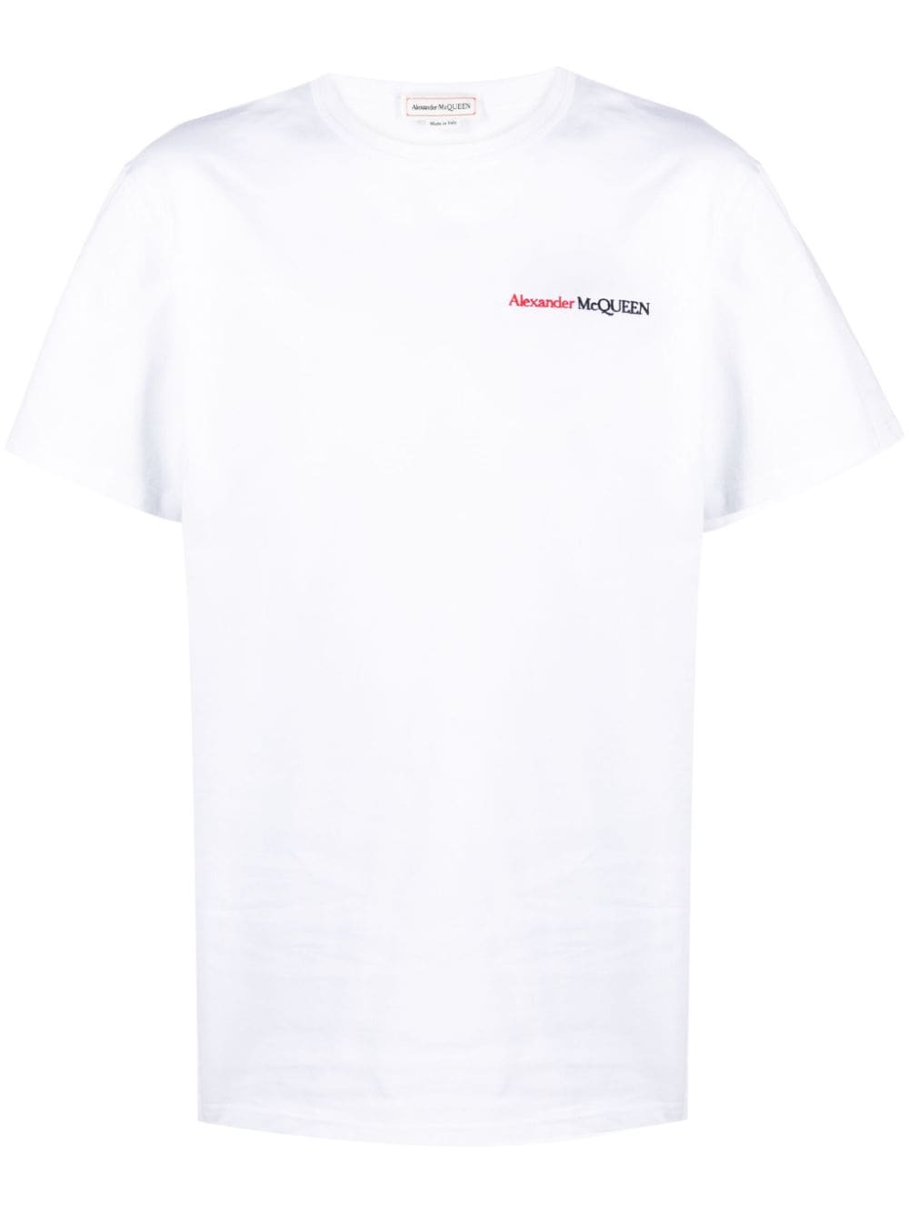 Alexander McQueen embroidered-logo cotton T-shirt - White von Alexander McQueen