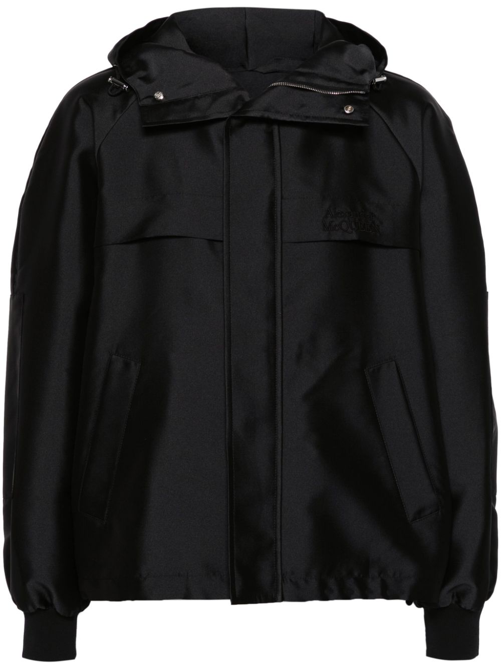 Alexander McQueen embroidered-logo jacket - Black von Alexander McQueen