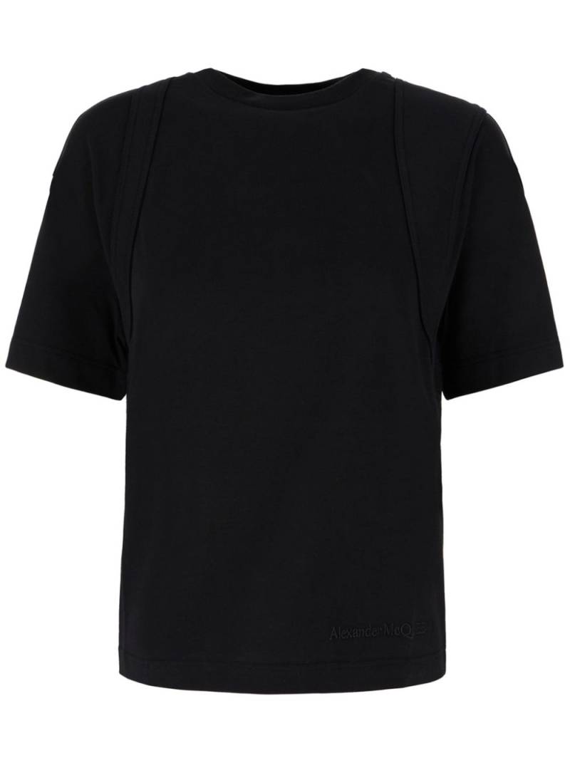 Alexander McQueen embroidered-logo t-shirt - Black von Alexander McQueen