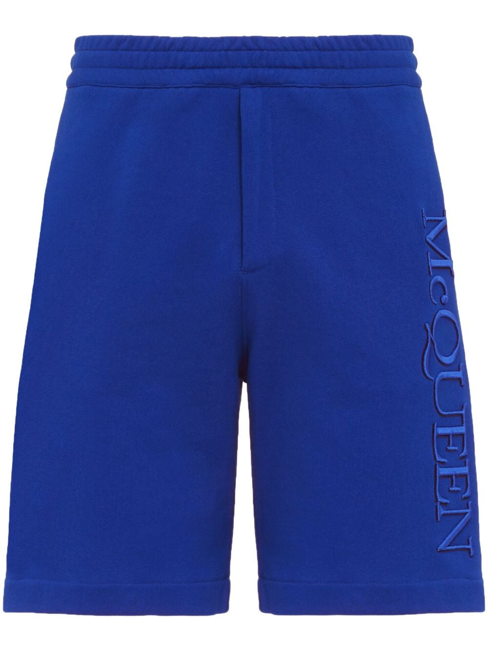 Alexander McQueen embroidered logo track shorts - Blue von Alexander McQueen