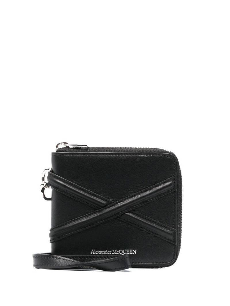 Alexander McQueen engraved-logo bi-fold wallet - Black von Alexander McQueen