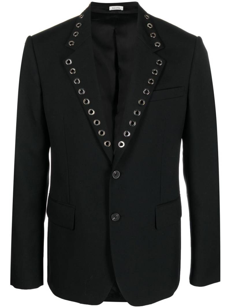 Alexander McQueen eyelet-detail blazer - Black von Alexander McQueen