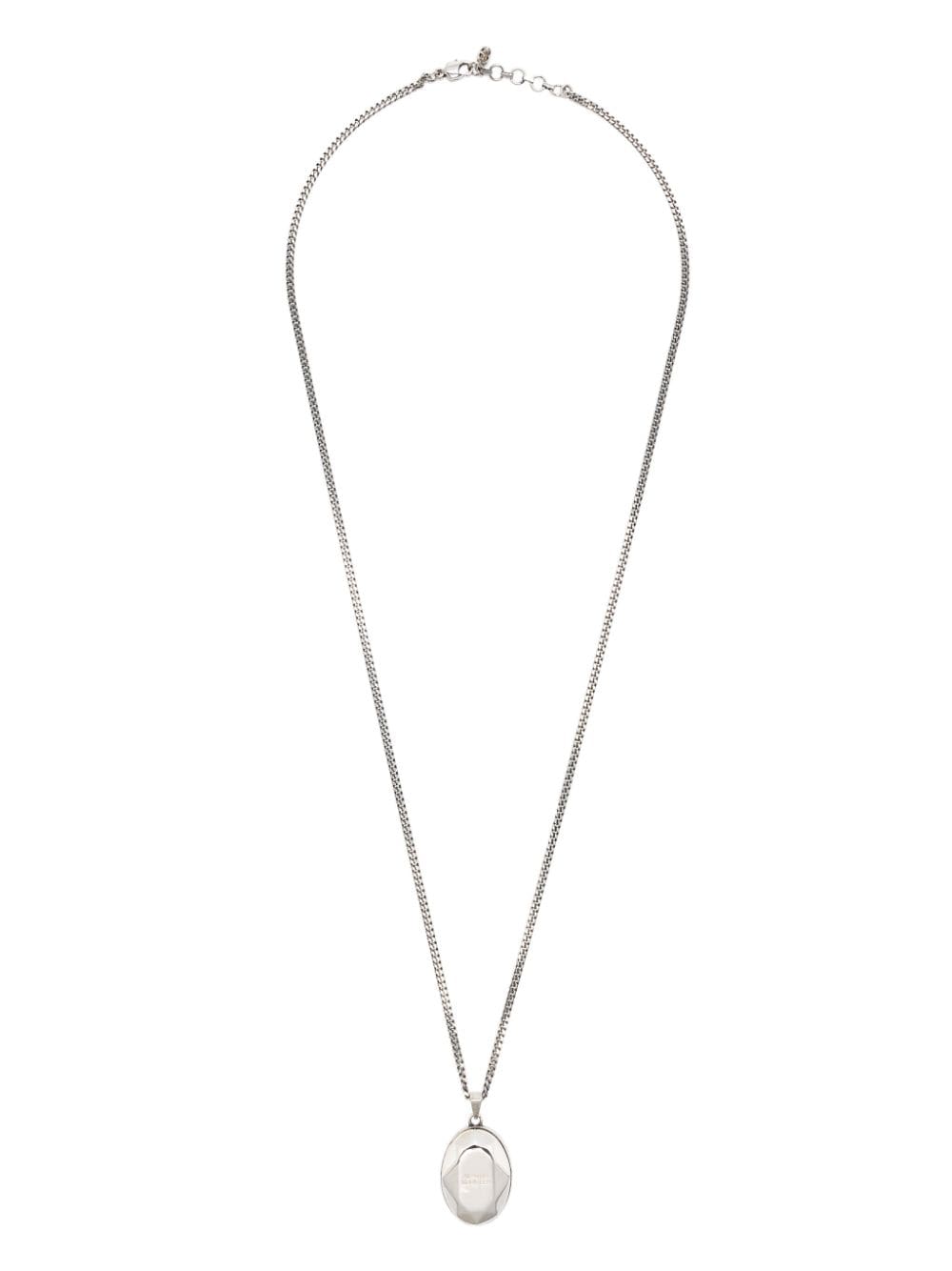 Alexander McQueen faceted pendant necklace - Silver von Alexander McQueen