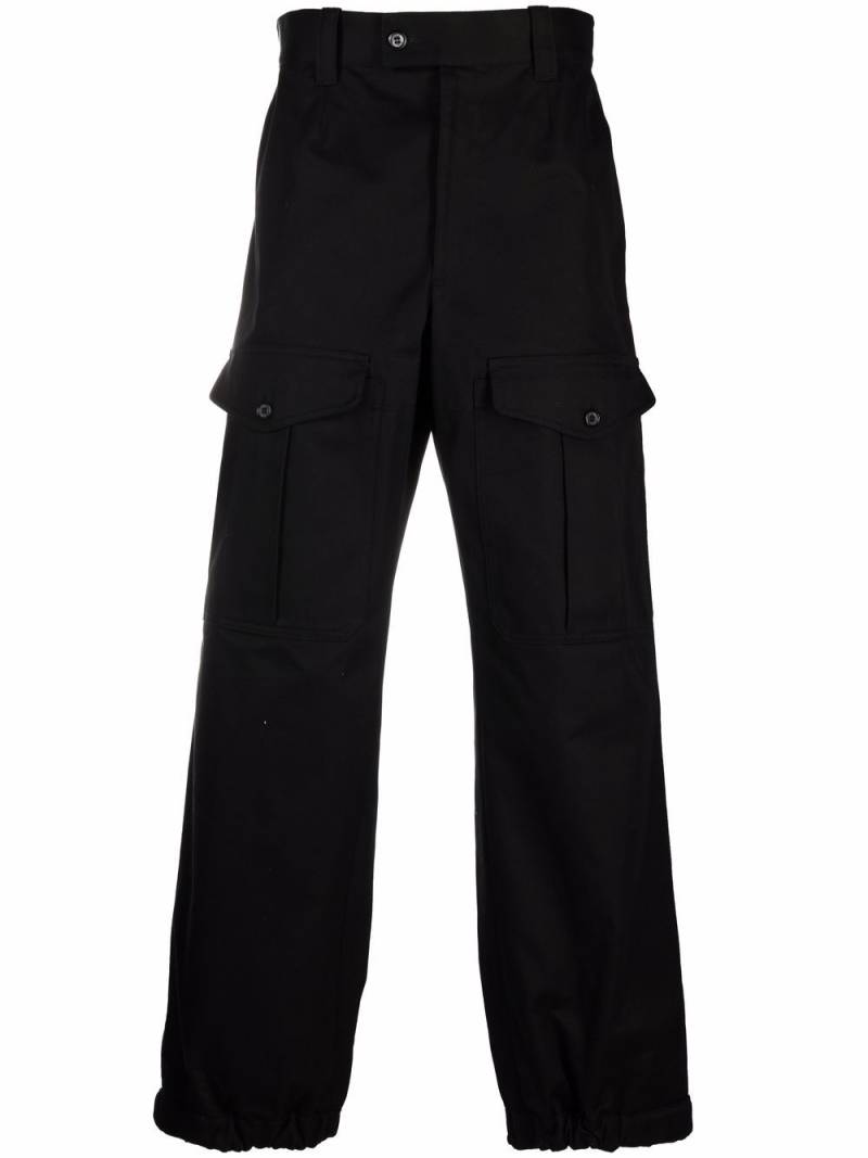 Alexander McQueen flap-pocket cotton trousers - Black von Alexander McQueen