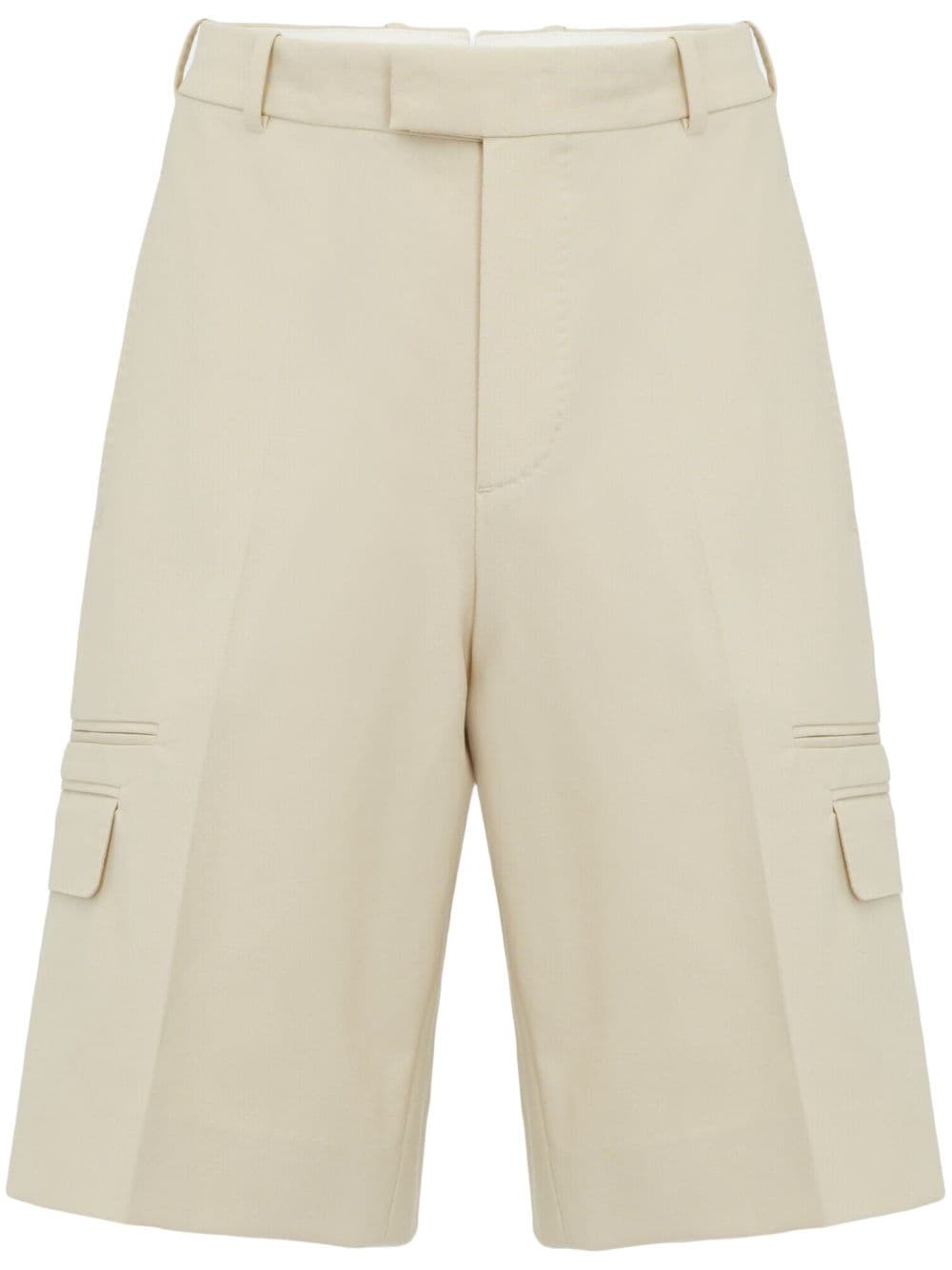 Alexander McQueen tailored cotton shorts - Blue von Alexander McQueen