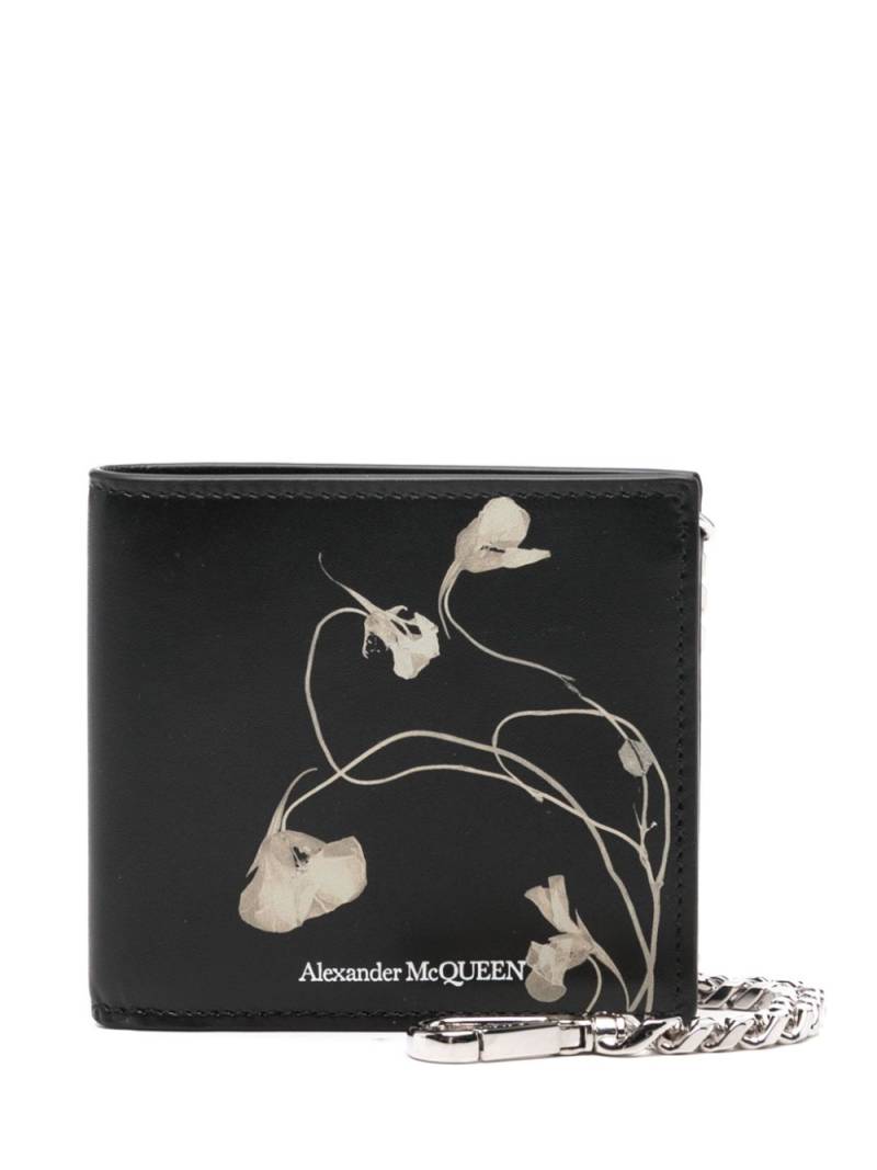 Alexander McQueen floral-print wallet - Black von Alexander McQueen