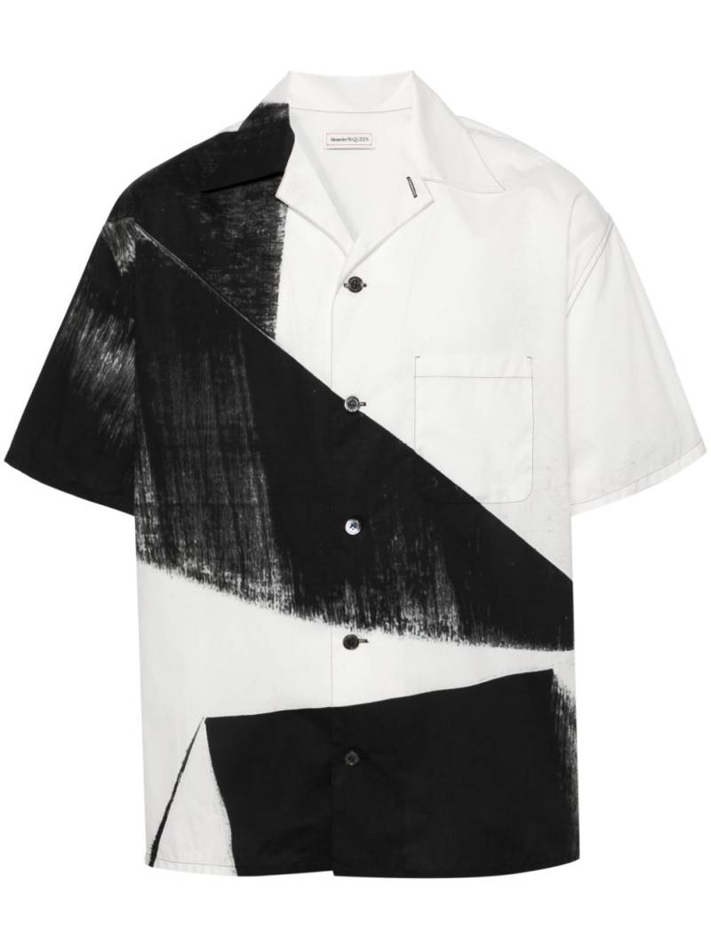 Alexander McQueen colourblock shirt - Black von Alexander McQueen