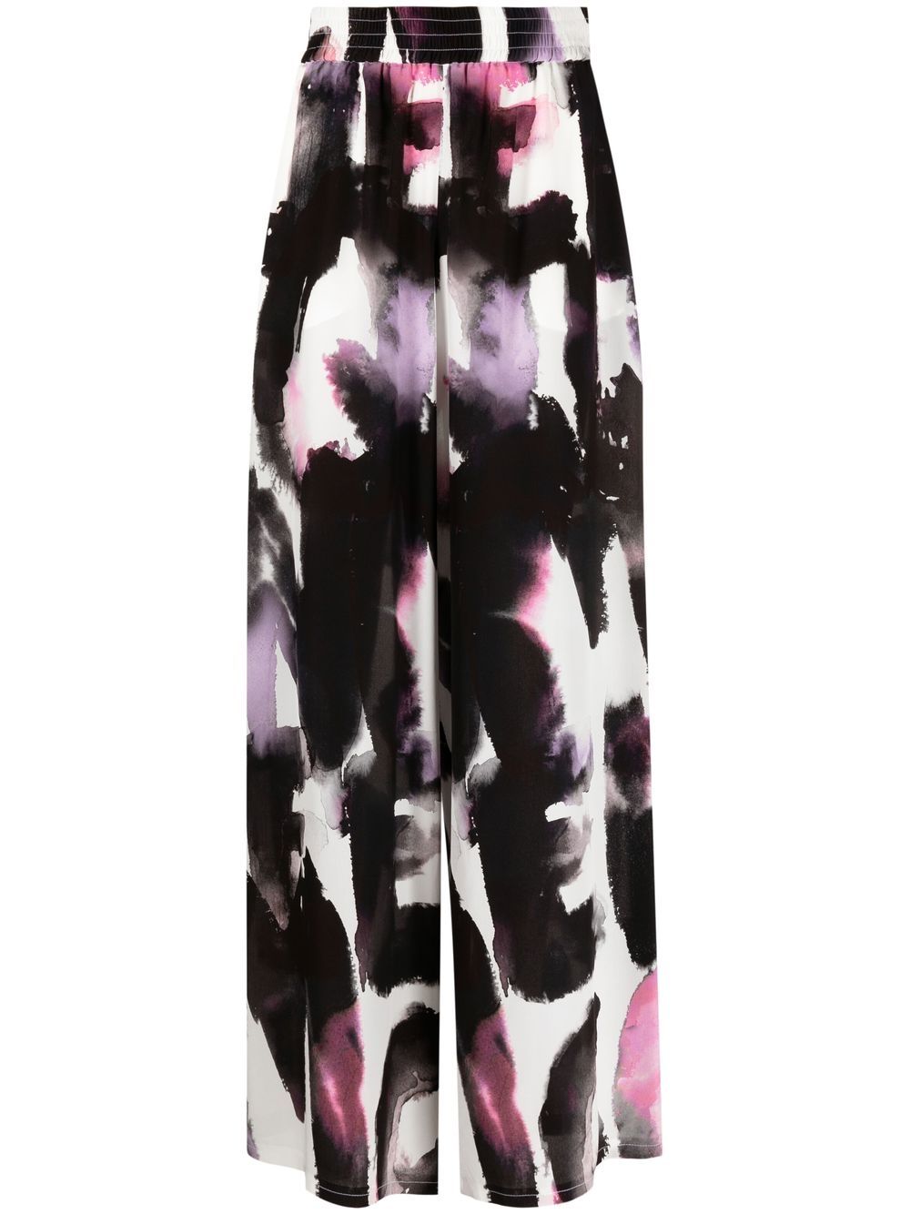 Alexander McQueen graphic-print straight-leg trousers - Black von Alexander McQueen