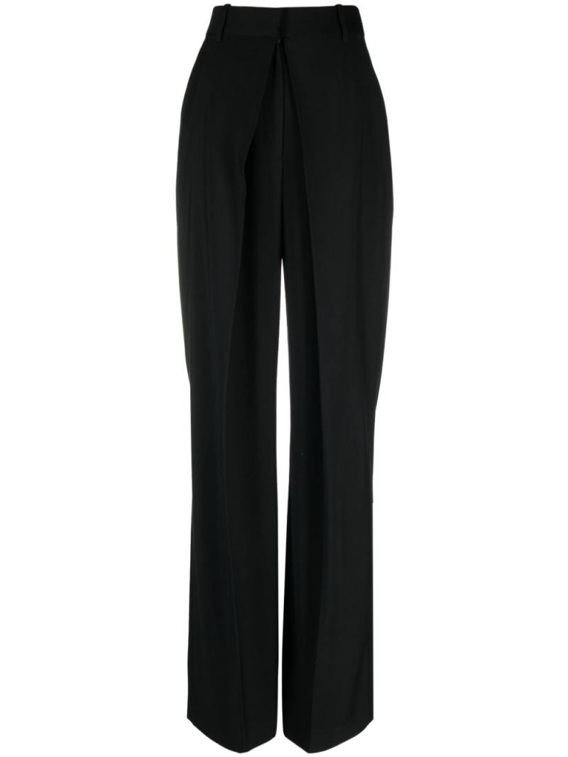 Alexander McQueen high-waisted straight-leg trousers - Black von Alexander McQueen