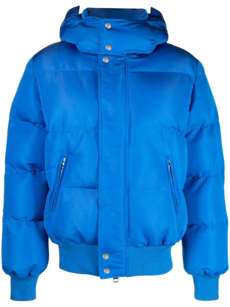 Alexander McQueen hooded padded jacket - Blue von Alexander McQueen