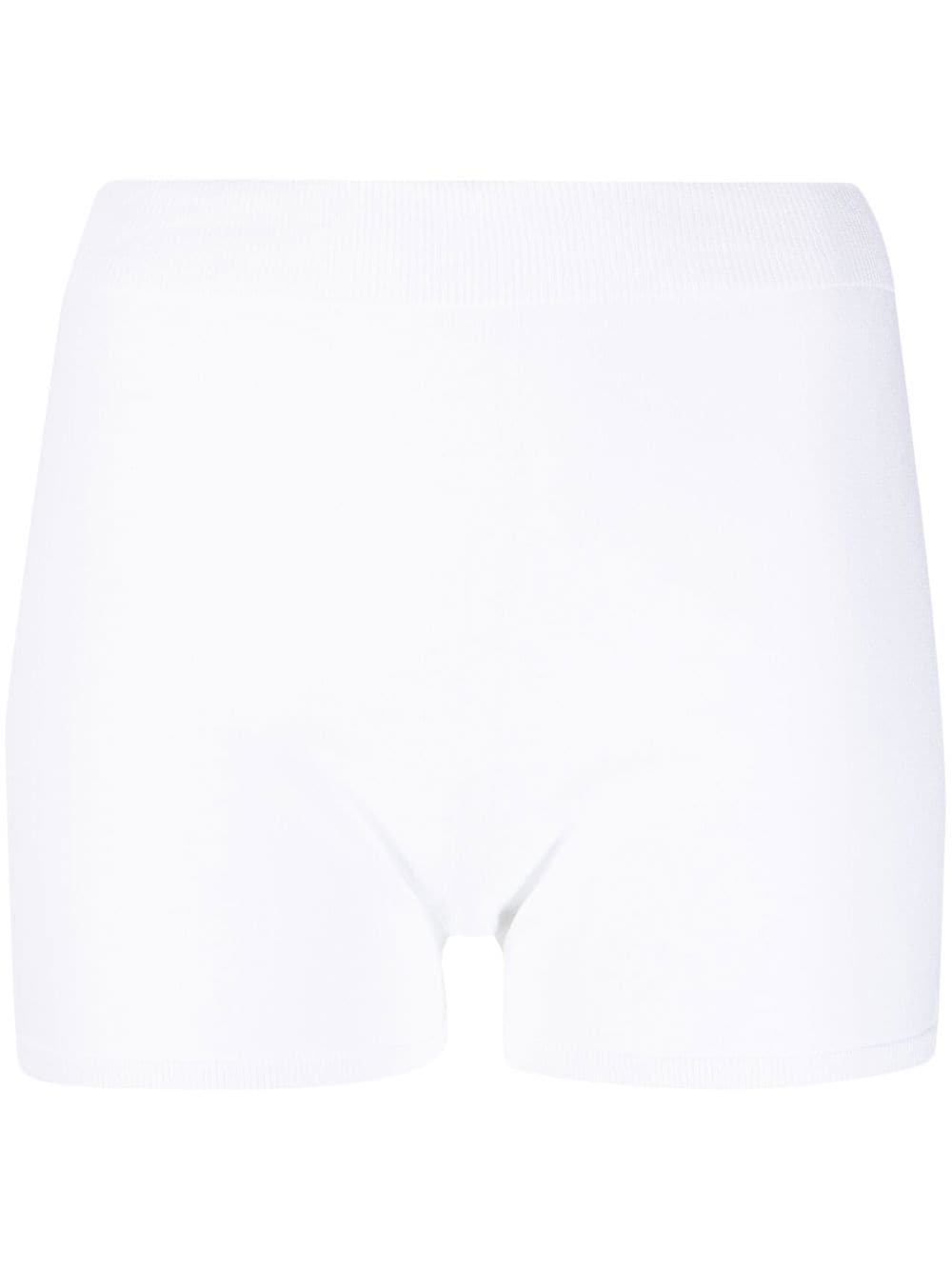 Alexander McQueen knitted mini shorts - White von Alexander McQueen