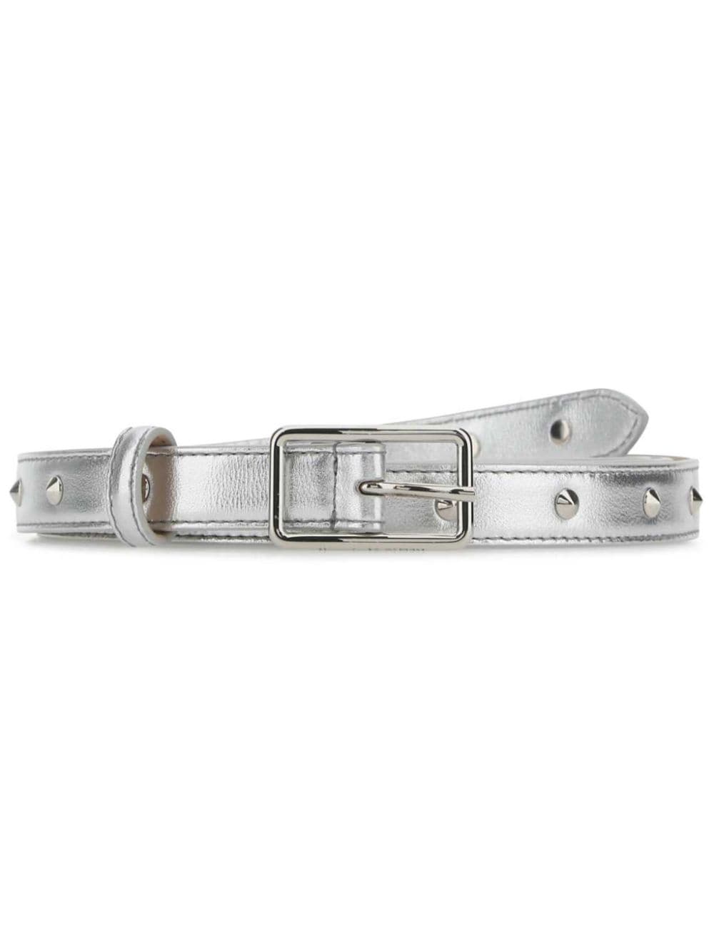 Alexander McQueen leather belt - Silver von Alexander McQueen