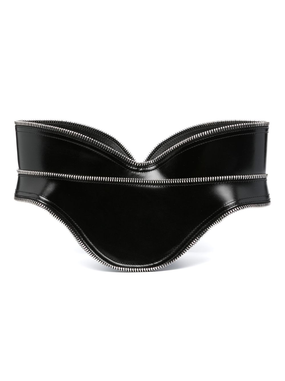 Alexander McQueen leather corset belt - Black von Alexander McQueen