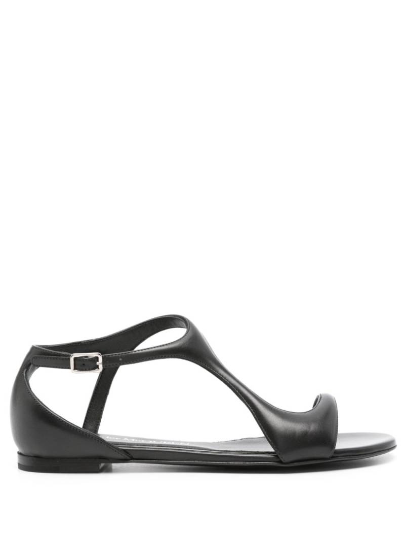 Alexander McQueen leather flat sandals - Black von Alexander McQueen