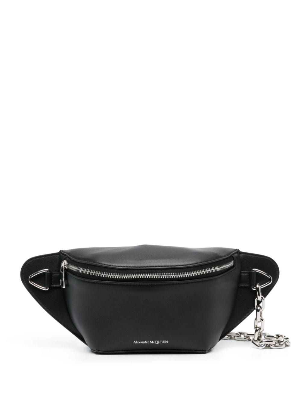 Alexander McQueen logo-print leather belt bag - Black von Alexander McQueen