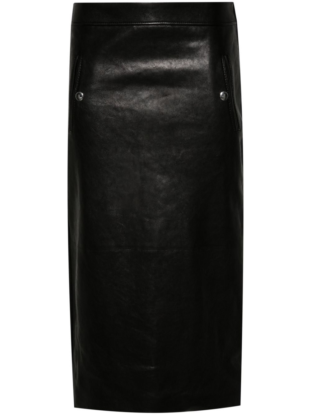 Alexander McQueen leather pencil skirt - Black von Alexander McQueen