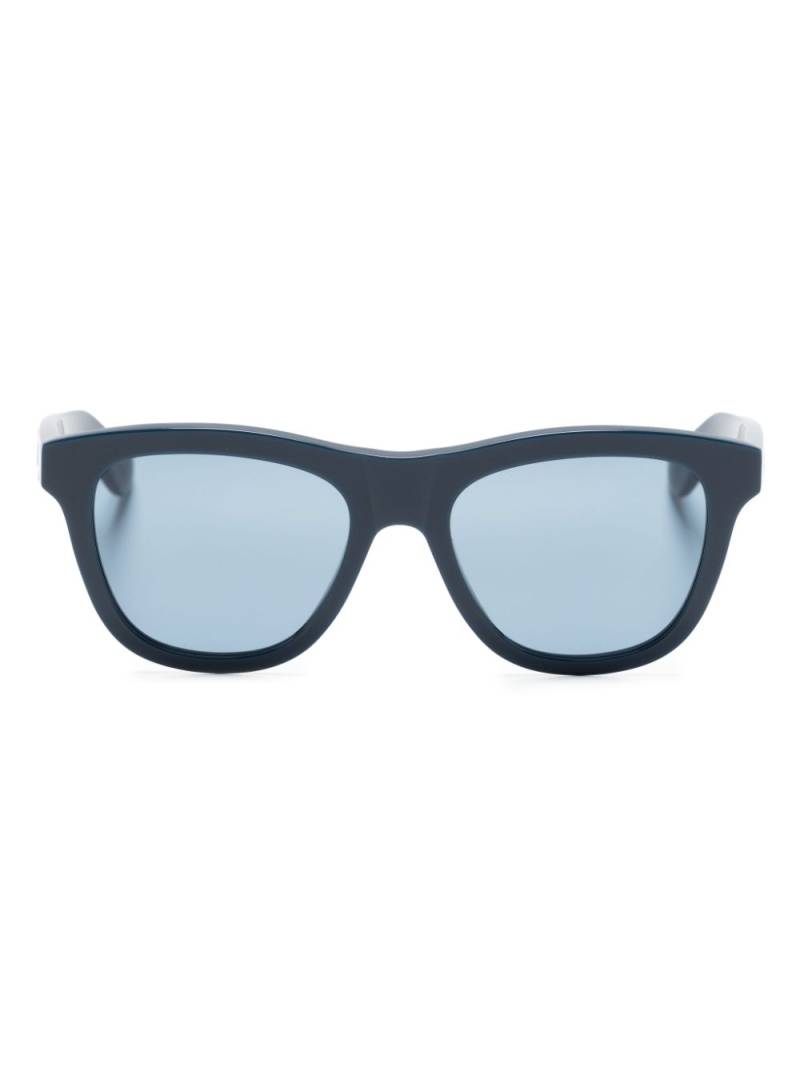 Alexander McQueen logo-debossed square-frame sunglasses - Blue von Alexander McQueen