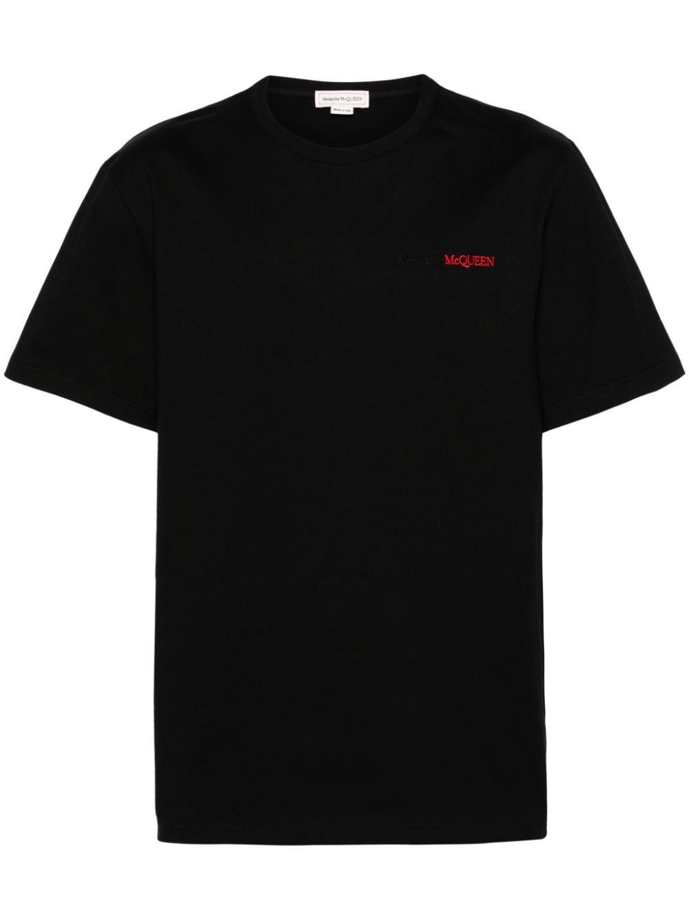 Alexander McQueen logo-embroidered cotton T-shirt - Black von Alexander McQueen