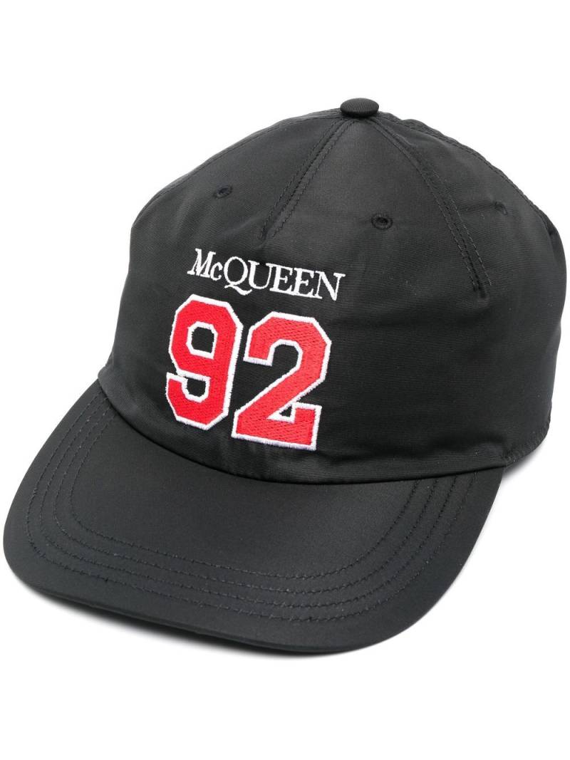 Alexander McQueen logo-print baseball cap - Black von Alexander McQueen