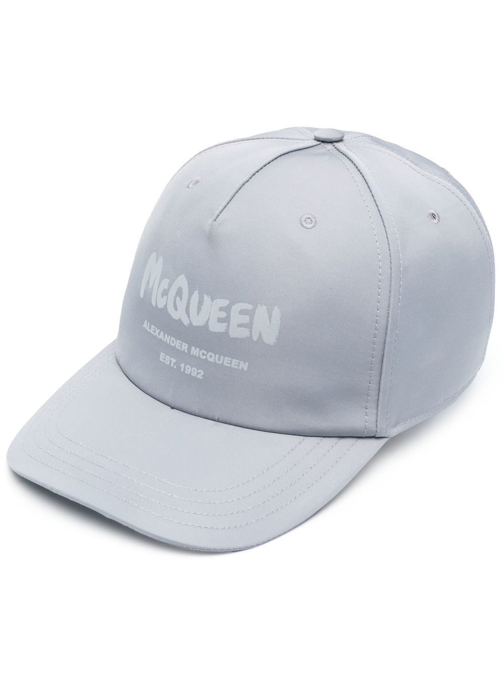Alexander McQueen logo-print baseball cap - Grey von Alexander McQueen