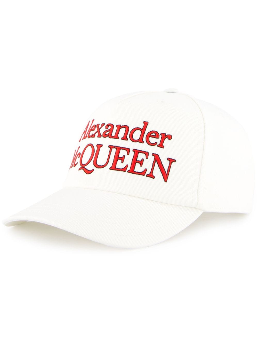 Alexander McQueen logo print cap - White von Alexander McQueen