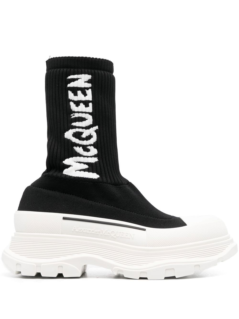 Alexander McQueen Tread sock boots - Black von Alexander McQueen