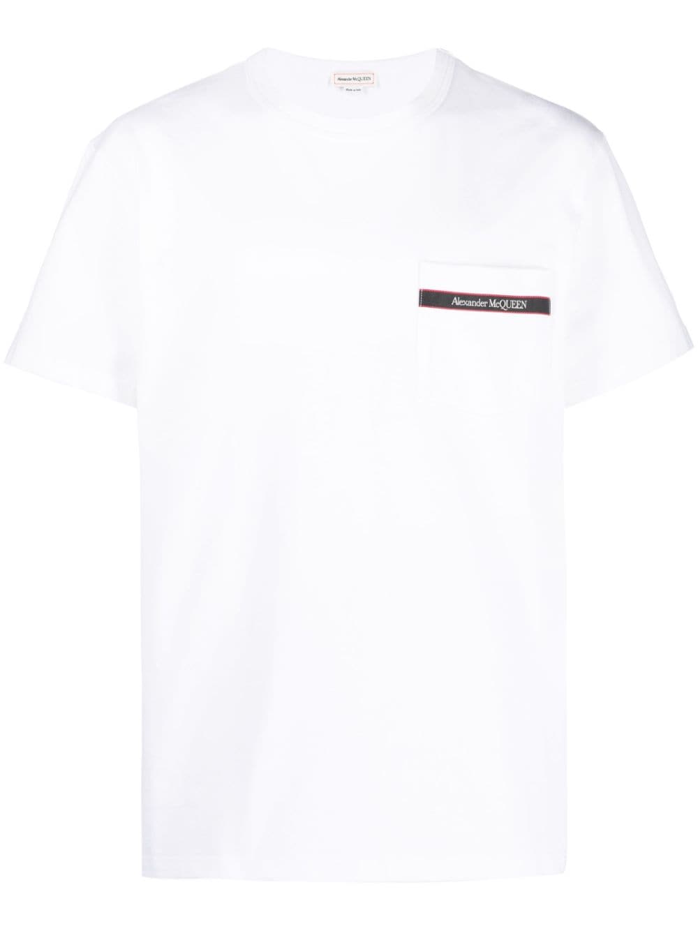 Alexander McQueen logo-print cotton T-Shirt - White von Alexander McQueen