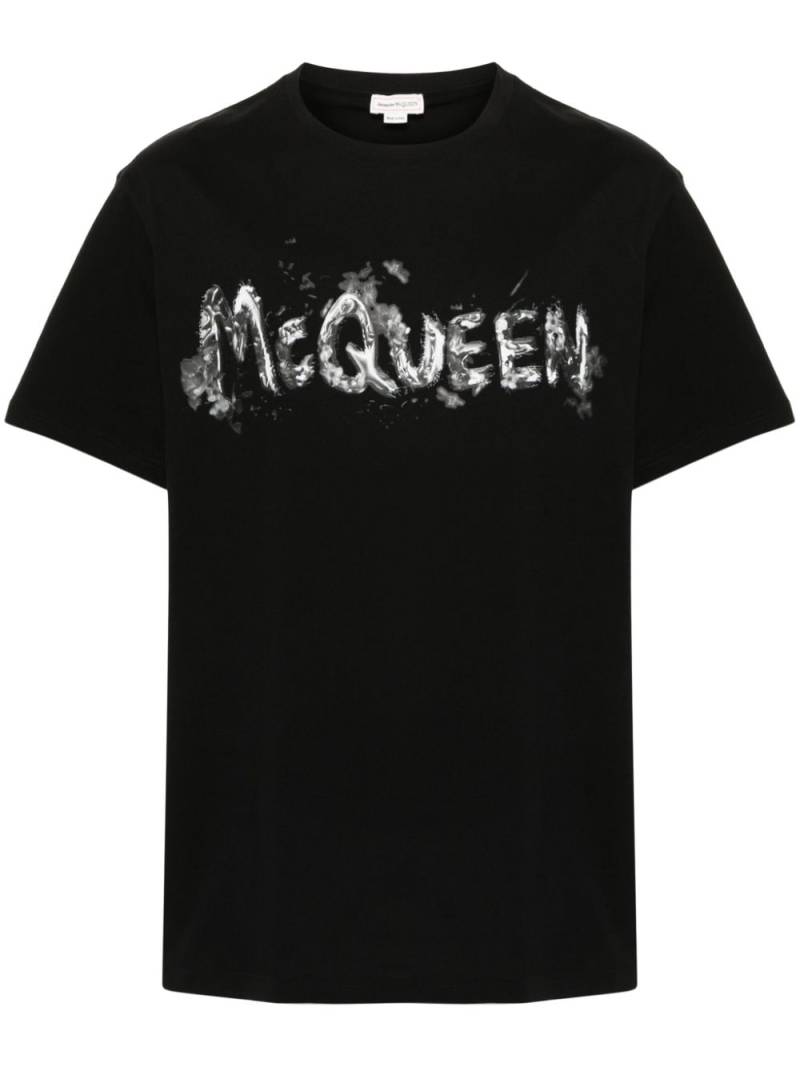 Alexander McQueen logo-print cotton T-shirt - Black von Alexander McQueen