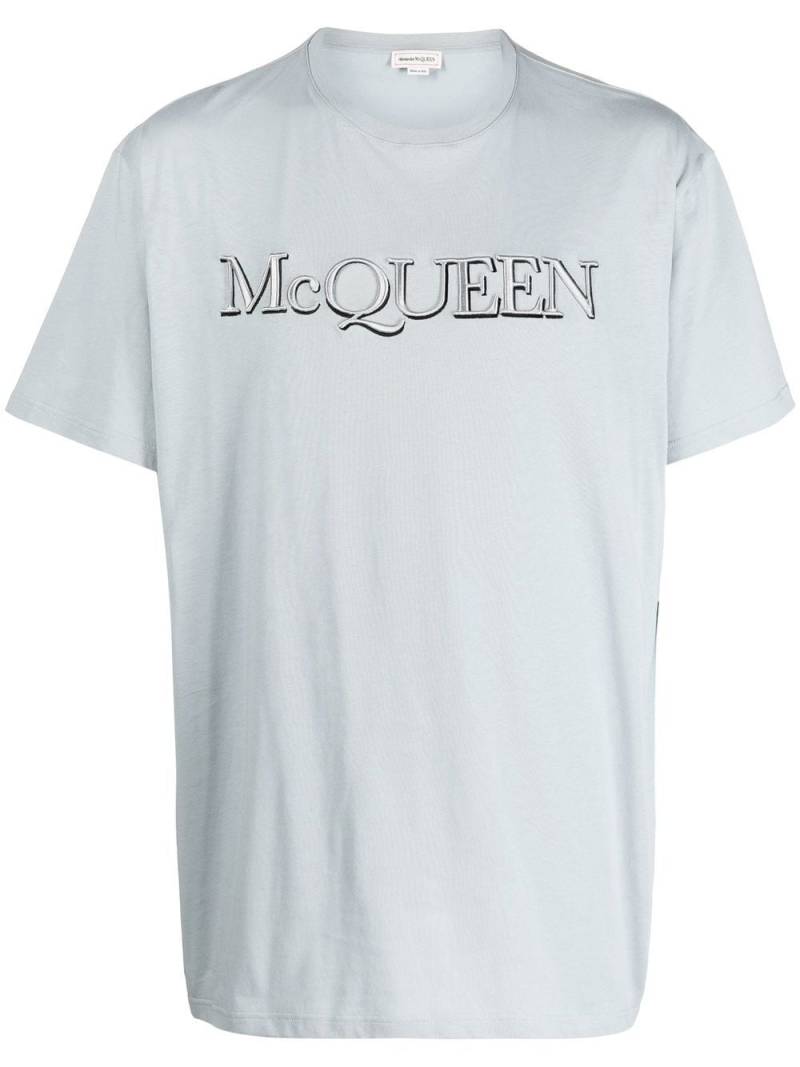 Alexander McQueen logo-print cotton T-shirt - Grey von Alexander McQueen