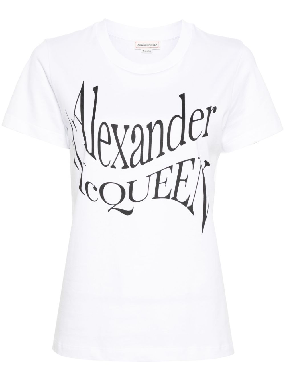 Alexander McQueen logo-print cotton T-shirt - White von Alexander McQueen